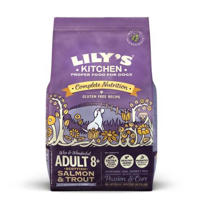 Salmon & Trout Dry Food for Senior Dogs 2.5kg 