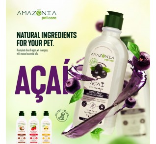 Amazonia Pet Care Vegan Σαμπουάν Açaí Μούρο 500ml Amazonia Pet Care Vegan Σαμπουάν Açaí Μούρο 500ml