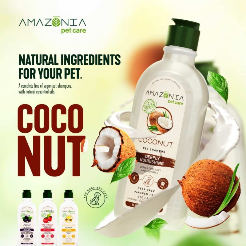 Amazonia Pet Care Vegan Σαμπουάν Coconut Καρύδας 500ml