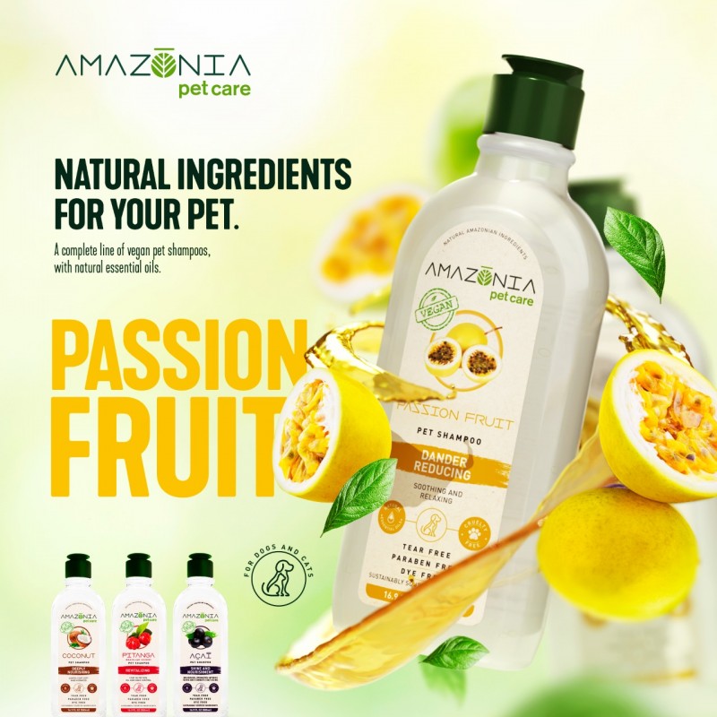 Amazonia Pet Care Vegan Σαμπουάν Passion Fruit 500ml