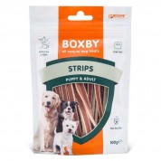 BOXBY Puppy-Adult Strips Κοτόπουλο & Ψάρι 100gr