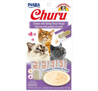 Inaba Churu Chicken with Shrimp Flavor 4 tubes