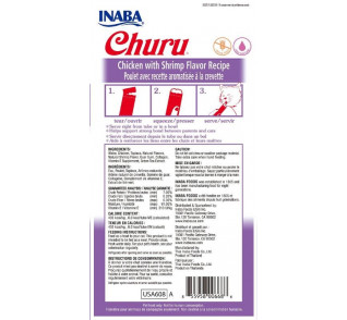 Inaba Churu Chicken with Shrimp Flavor 4 tubes