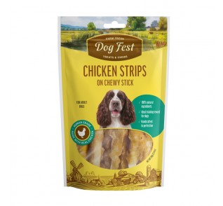 Chicken Strips on Chewy Stick 90gr