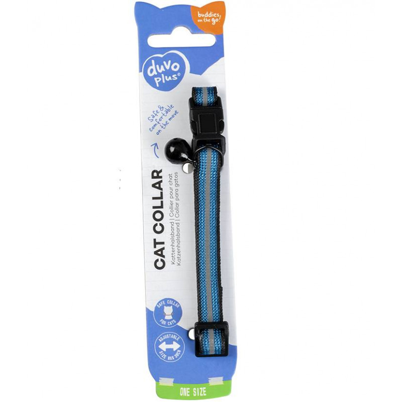 Duvo Cat collar reflective duo Blue