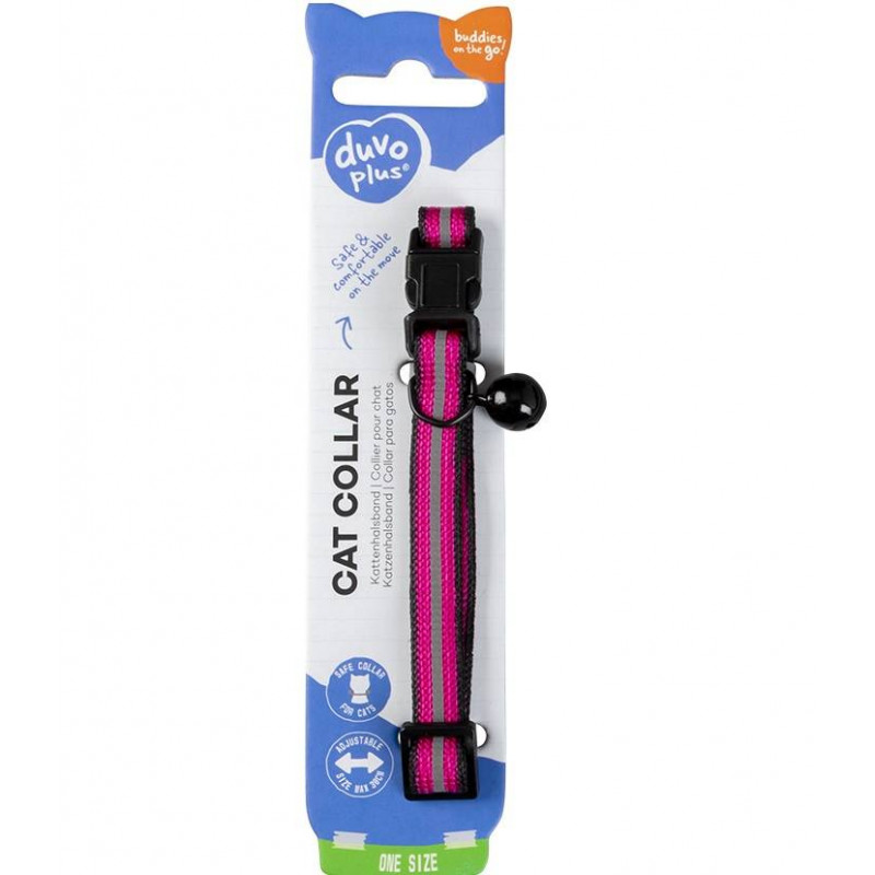 Duvo Cat collar reflective duo Pink