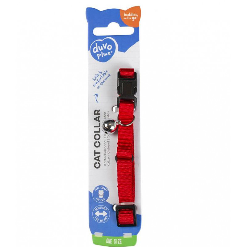 Duvo Cat collar uni 1 nylon Red
