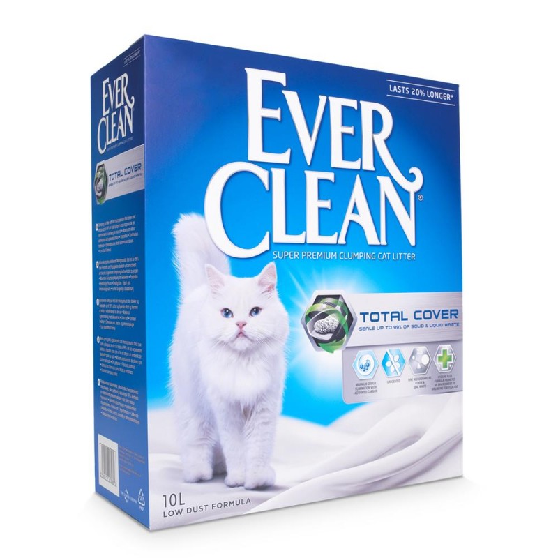 Ever Clean® Total Cover Clumping Cat Litter, 10lt, Χωρίς Αρωμα Total Cover 10L