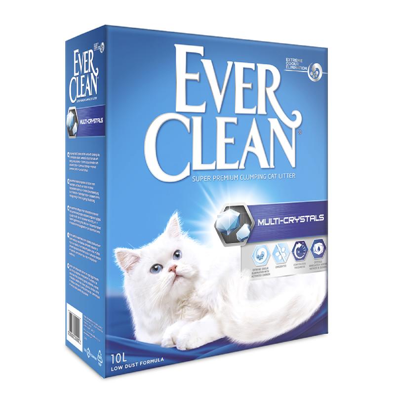 Ever Clean® Multi Crystals Clumping Cat Litter, 10lt, Χωρίς Αρωμα Multi Crystal 10L