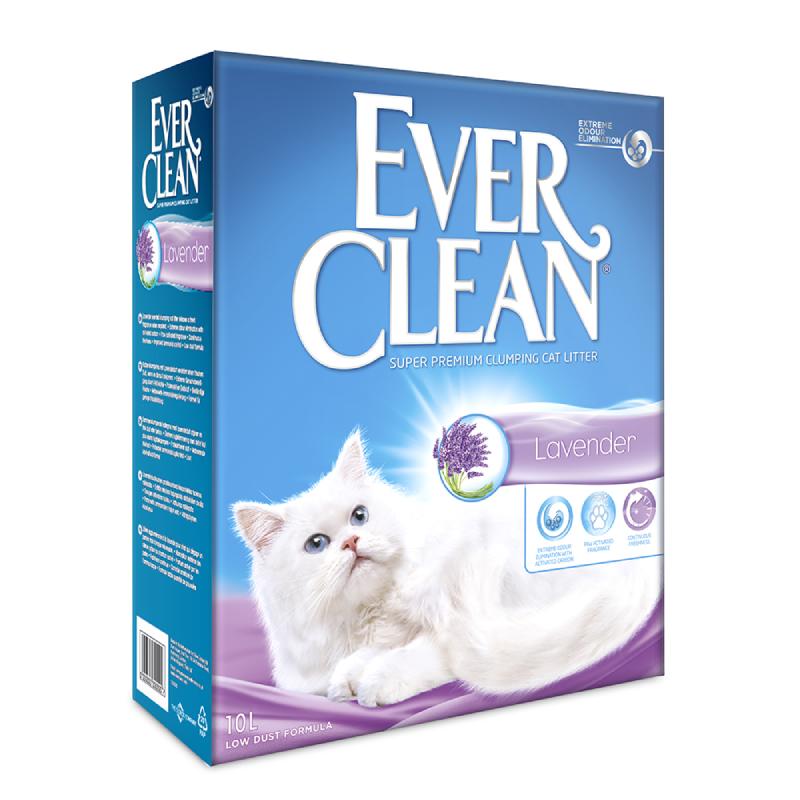 Ever Clean® Lavender Clumping Cat Litter, 10lt, Αρωματική Lavender 10L