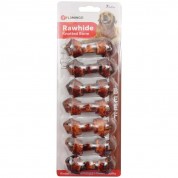 FLAMINGO KNOTTED BONE BEEF FLAV 7,6CM 7PCS