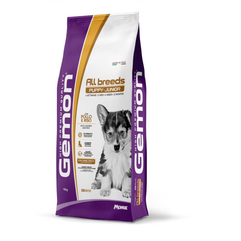 Gemon All Breed Puppy with Chicken and Rice 15kg 