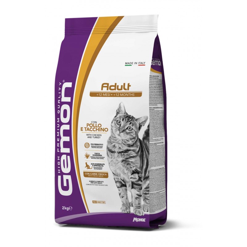 Gemon Cat Adult Complete Chicken & Turkey 2kg