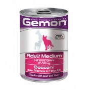 Gemon Chunks with Beef and Liver – Adult Medium 415g 