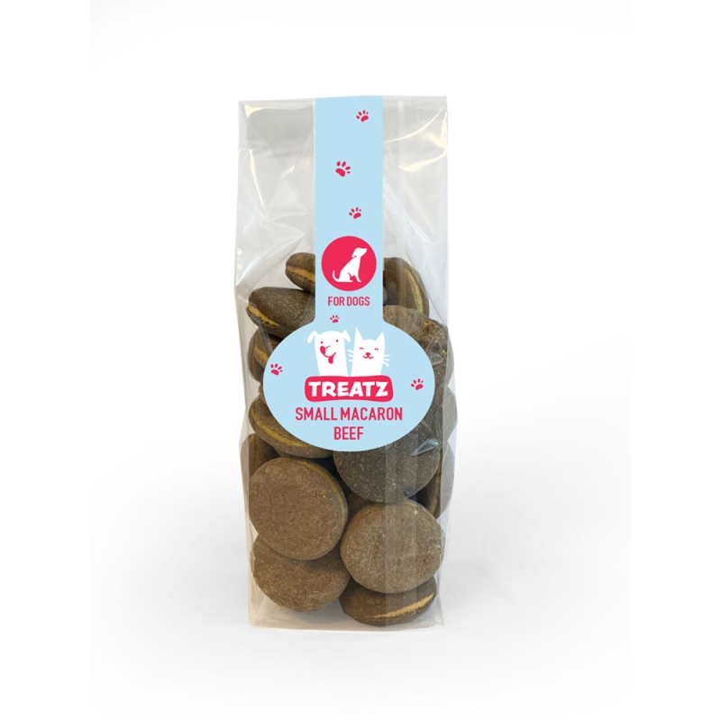 Treatz-Τραγανά μπισκότα σε σχήμα macaron και γεύση βοδινό 150gr