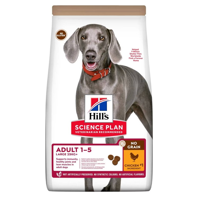 Hills Adult No Grain Large Breed Chicken 12kg