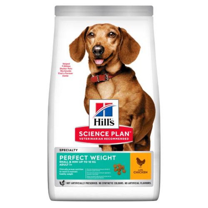 Hill's Adult Dog Perfect Weight Small&Mini Chicken 1.5kg 