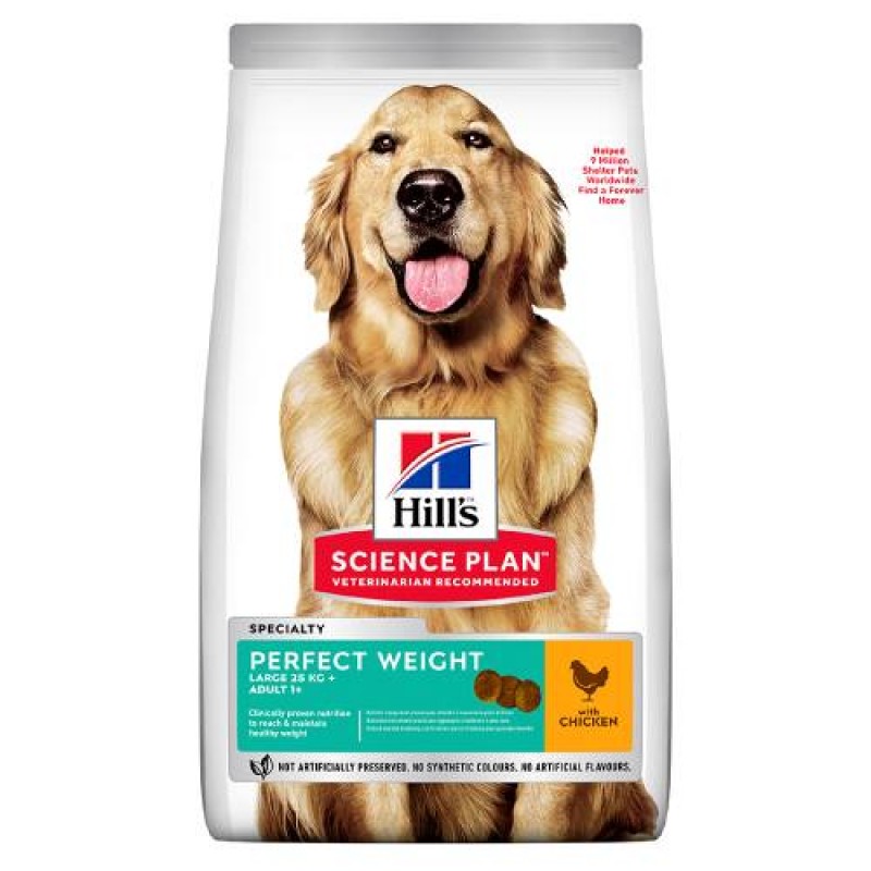 Hill's Adult Dog Perfect Weight Large Breed Chicken 12kg 