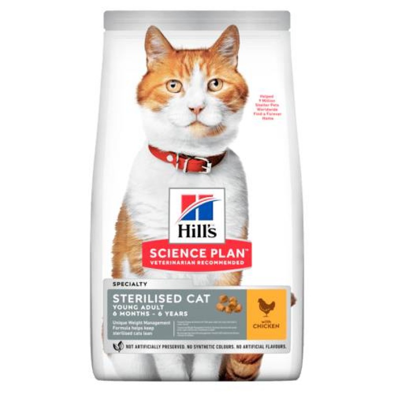 HILL'S SCIENCE PLAN Sterilised Cat Young Adult Chicken 3kg