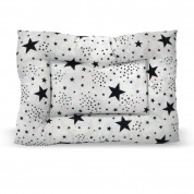 Στρώμα Σκύλου και Γάτας Madpet King Naira Λευκό με Αστέρια Small