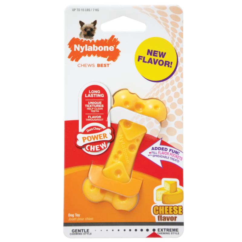 Nylabone Cheese Extreme Texture Cheese Bone - Small