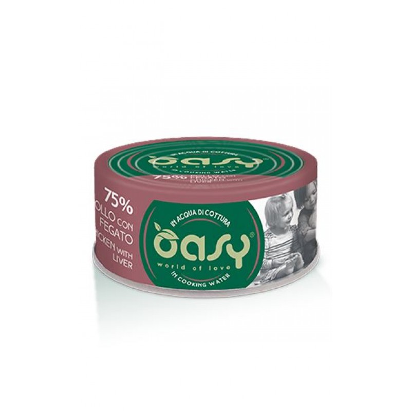 Oasy Tin chicken/Κοτόπουλο and Liver/Συκώτι 70gr