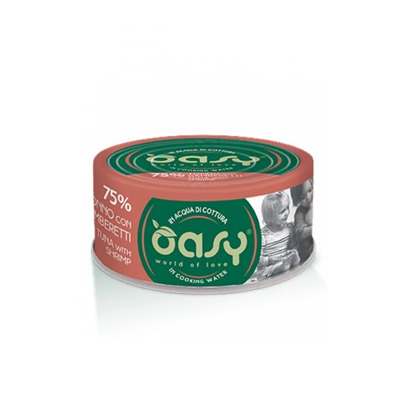 Oasy Tin Tuna/Τόνος and Shrimp/Γαρίδα 70gr