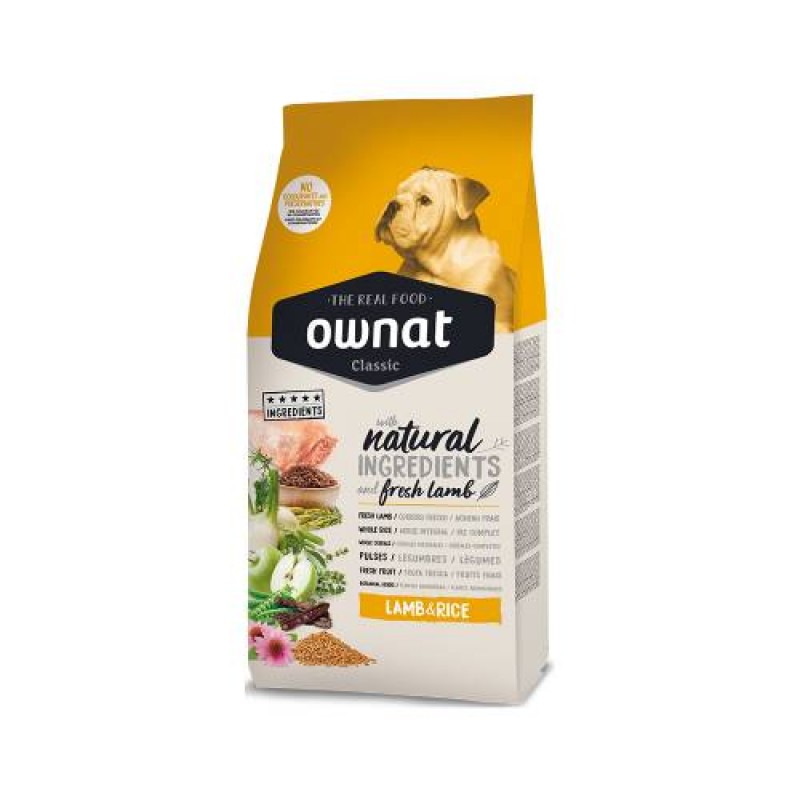 Ownat Classic Lamb & Rice 15Kg