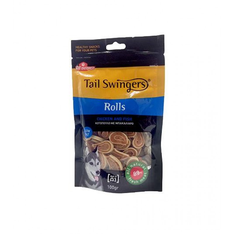 Tail Swingers rolls with chicken and fish