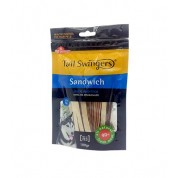 Tail Swingers sandwich with duck and fish