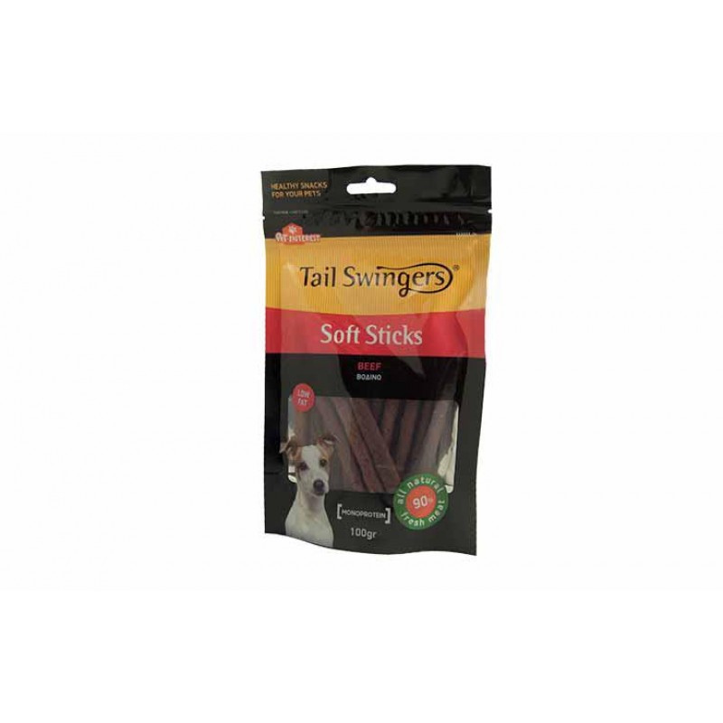 Tail Swingers soft beef sticks