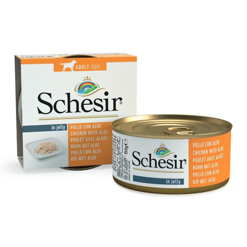 Schesir dog  κοτόπουλο & αλοη150g  