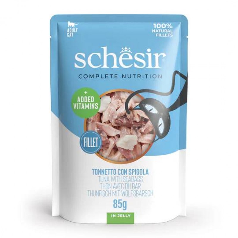 Schesir Tuna with Seabass in Jelly 85g