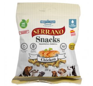 Λιχουδιές Serrano σε μικρές μπουκιές με κοτόπουλο 100gr