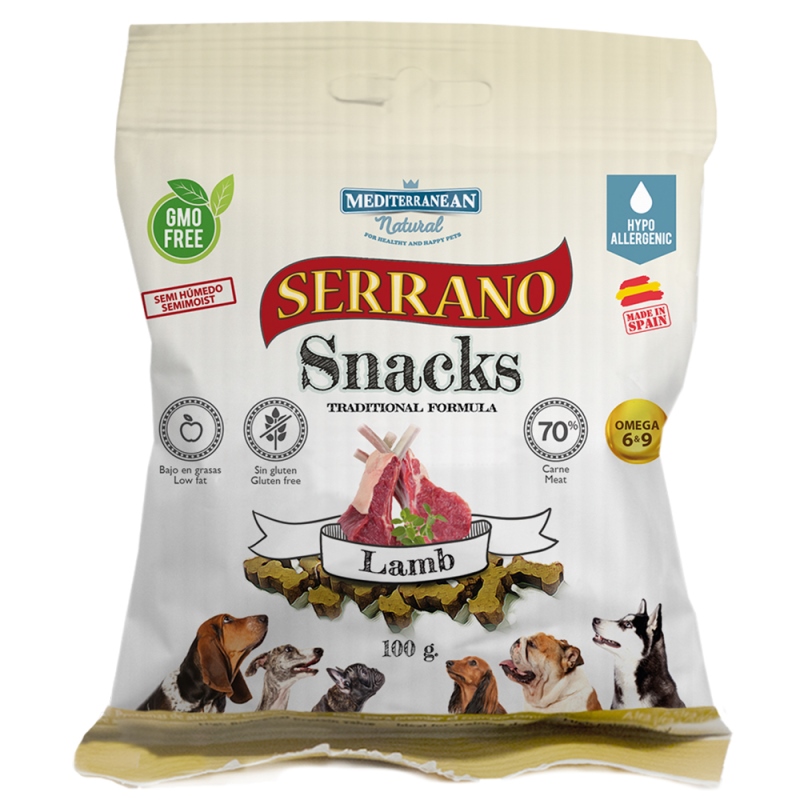 Λιχουδιές Serrano σε μικρές μπουκιές με αρνί 100gr