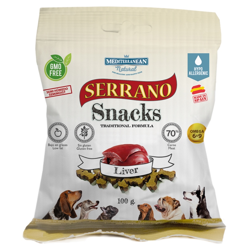 Λιχουδιές Serrano σε μικρές μπουκιές με συκώτι 100gr