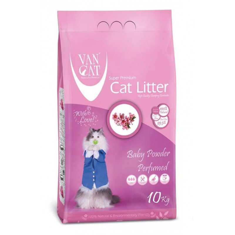Van cat Baby Powder Clumping 10kg.