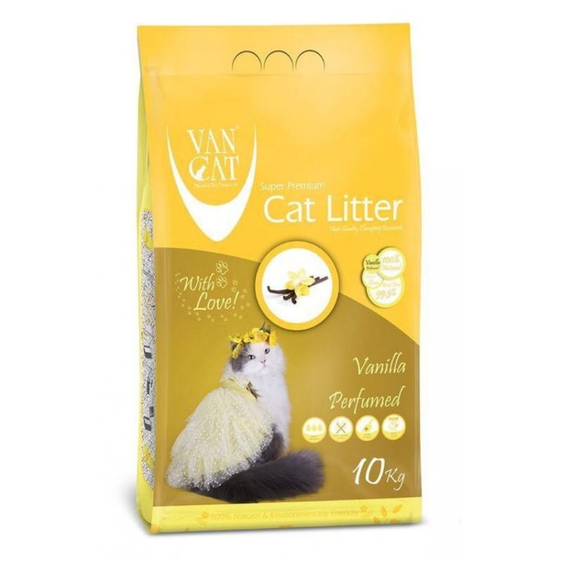 Van cat Vanilla Clumping 10kg.