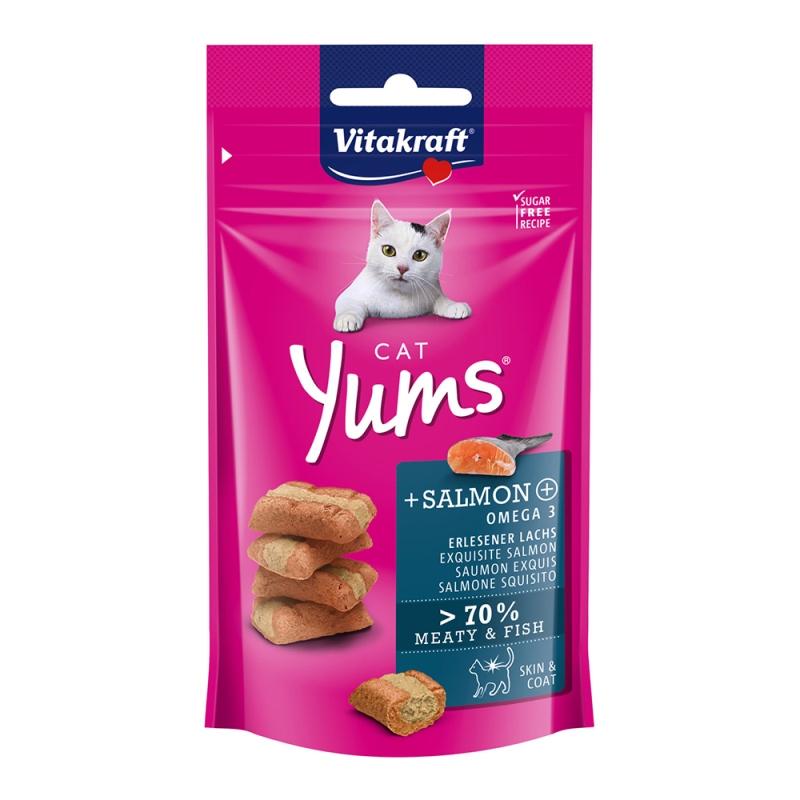 Vitakraft Cat Yums γεμιστές λιχουδιές με σολομό 40g