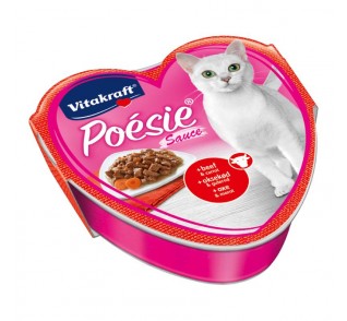 Vitakraft Poesie Βοδινό & Καρότα σε σάλτσα 85gr