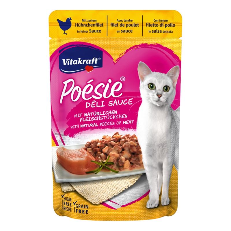 Vitakraft Poesie DeliSause Φακελάκι Κοτόπουλο φιλέτο 85gr