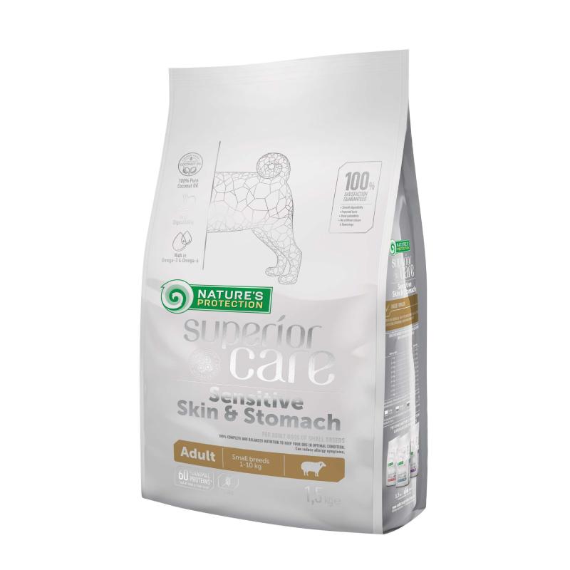 Nature's Protection Superior Care White Dogs Adult Small & Mini Lamb 10kg